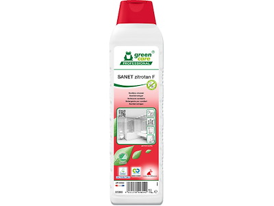 Sanitetsrengøring, Sur/kalkhæmmende, Uden farve, Uden parfume, 1 liter. Sanet Zitrotan F