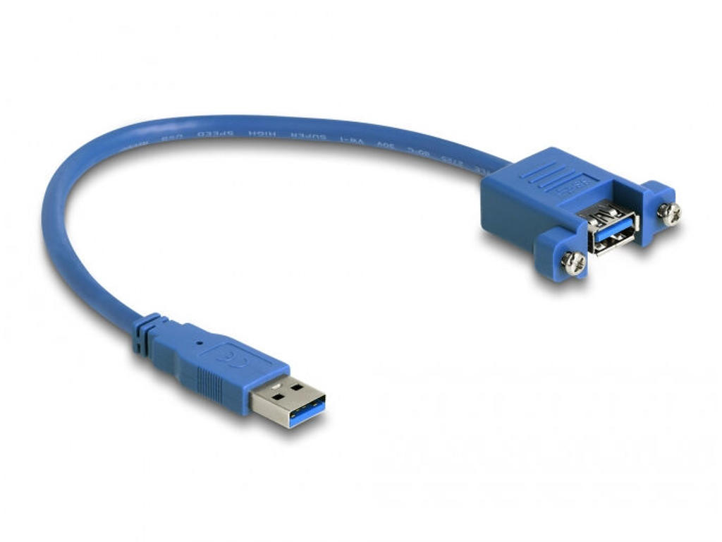 DeLOCK 86994 USB-kabel USB 3.2 Gen 1 (3.1 Gen 1) 0,25 m USB A Blå