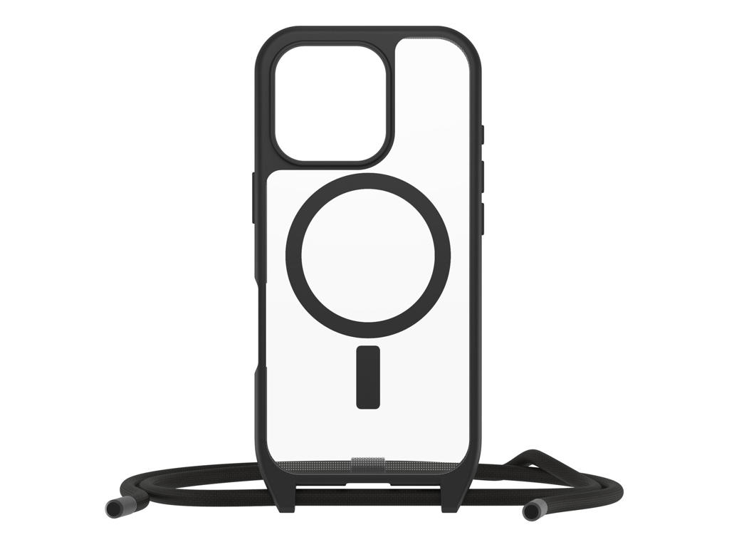 OtterBox React Necklace mobiltelefon etui 16 cm (6.3") Cover Sort, Transparent