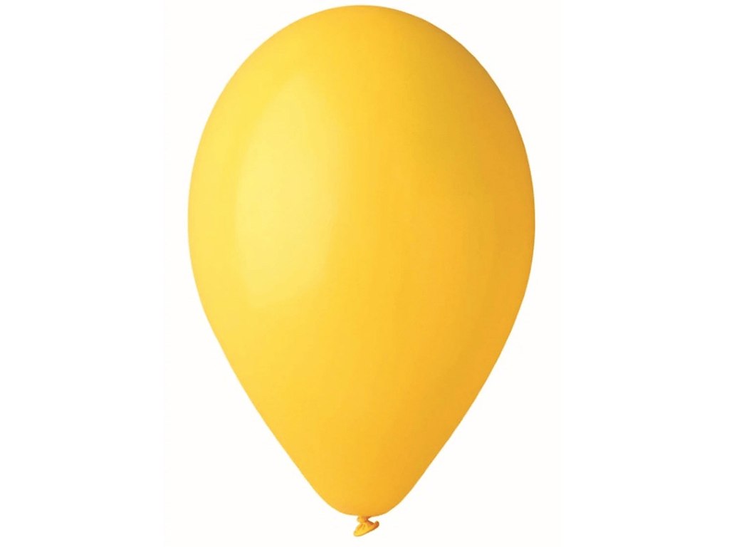 Balloner, Rund, Gul, 100 stk, Viborg Ballon