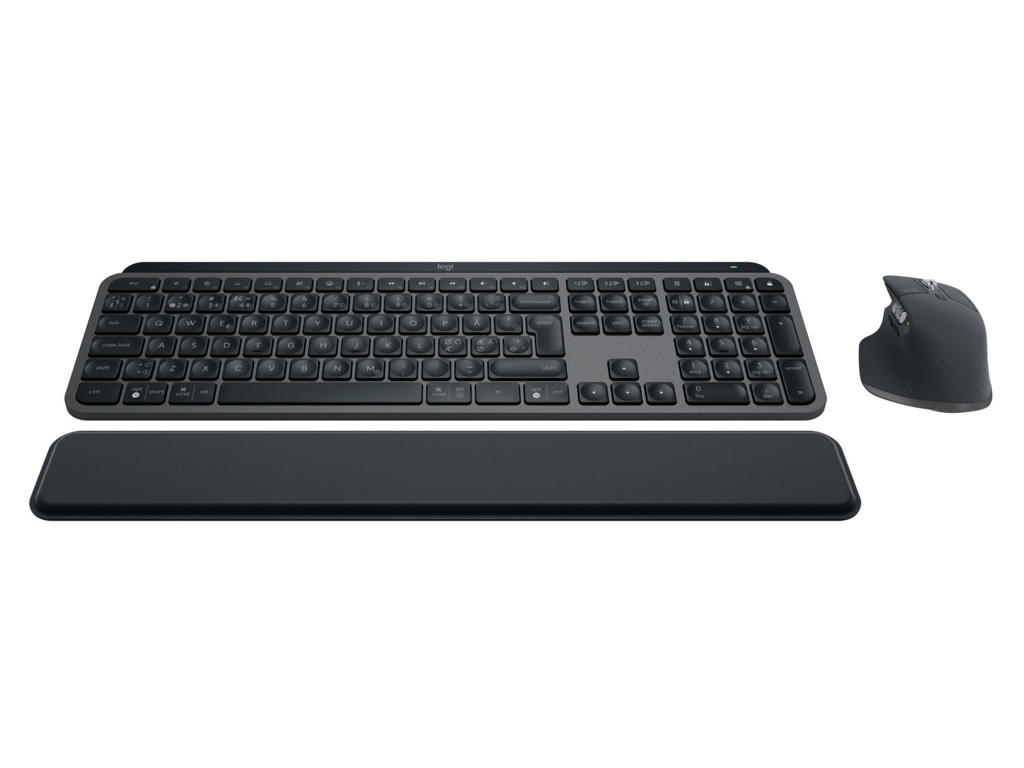 Logitech tastatur og mus RF  QWERTY Nordisk Grafit Wireless + Bluetooth