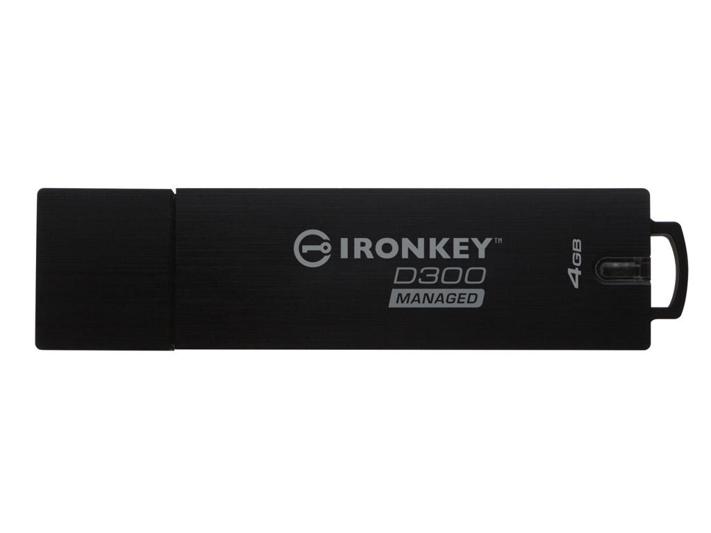 Kingston Technology IronKey D300 USB-nøgle 4 GB USB Type-A 3.2 Gen 1 (3.1 Gen 1) Sort