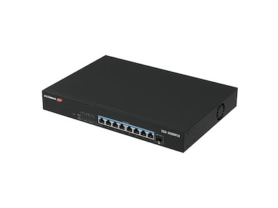 Edimax Switch 8x TGS-3109PLX 2.5GbE Web Smart PoE++ - Switch Administreret 2.5G Ethernet (100/1000/2500) Strøm over Ethernet (PoE) 1U Sort