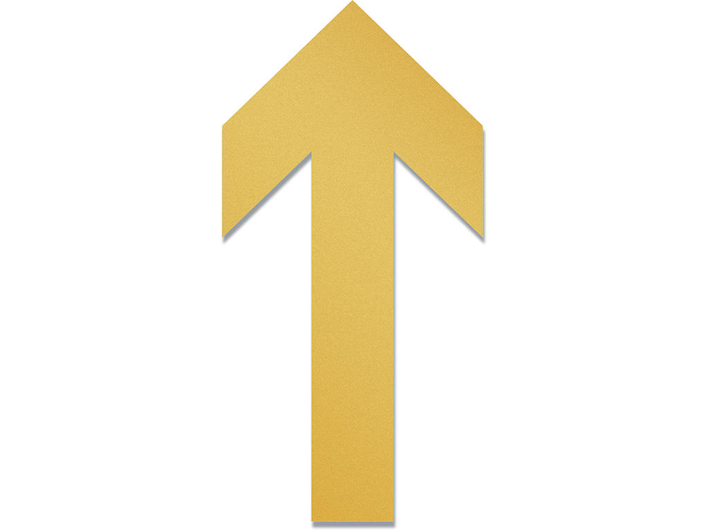 Gulvmarkering, Pil, Gul, Aftagelig, Durable 