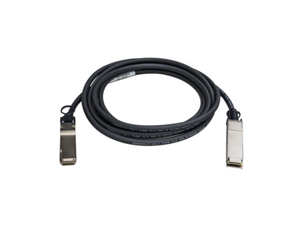 QNAP CAB-NIC40G30M-QSFP InfiniBand og fiberoptisk kabel 3 m QSFP+ Sort