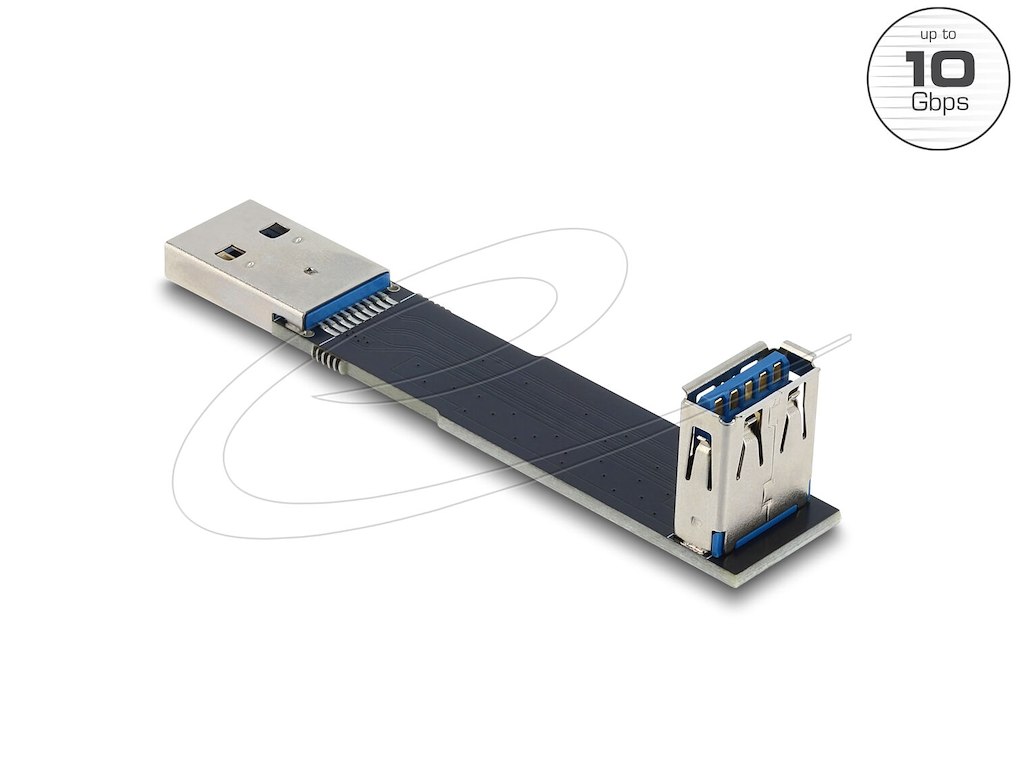 DeLOCK 67423 kabel kønsskifter Type-A Sort