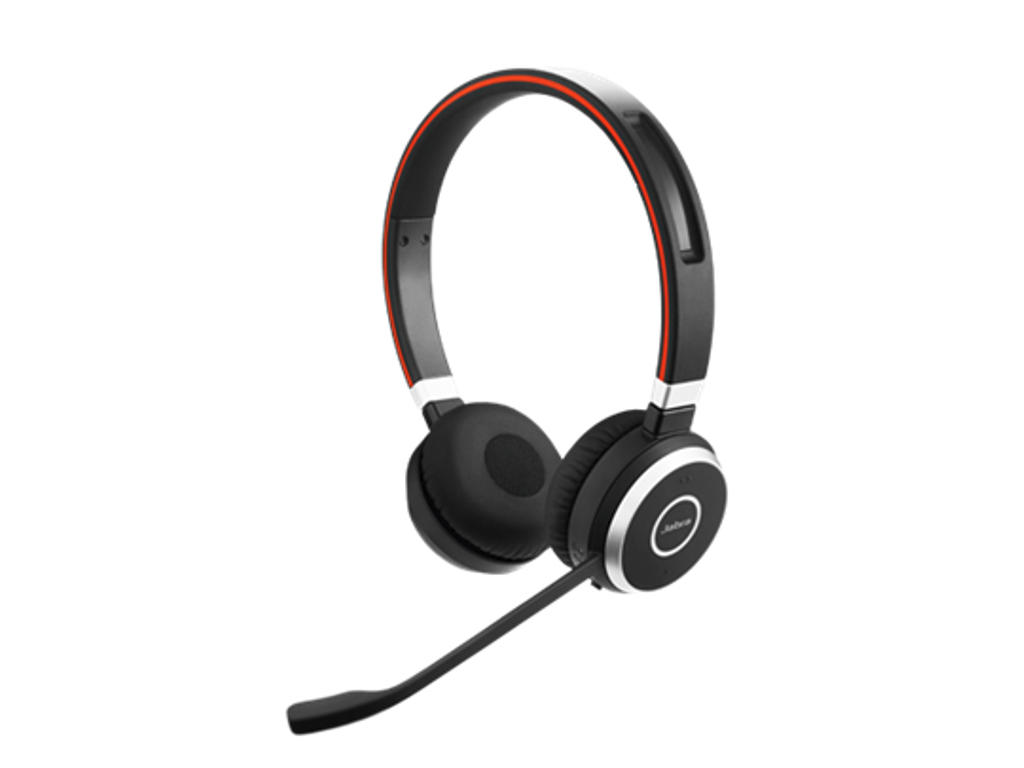Jabra Evolve 65 Headset Kabel & trådløs Kontor/Callcenter Micro-USB Bluetooth Sort