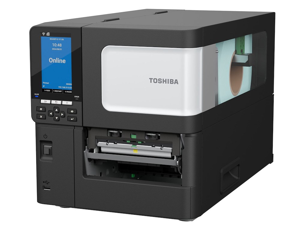 Toshiba BX420T-GS02-QM-S Thermodir/trans.drucker 203dpi USB- LAN Port Color Display etiketprinter Direkte termisk/termisk overførsel 203 x 203 dpi 305 mm/sek. Ledningsført Ethernet LAN