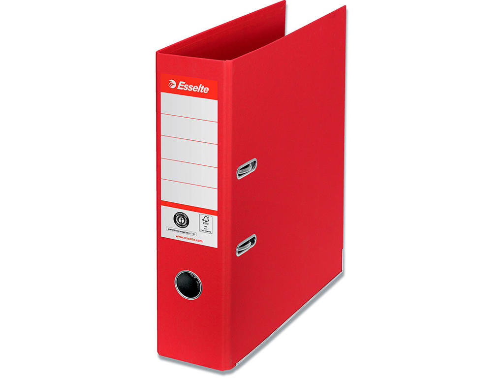 Brevordner, A4, 7.5 cm, Rød, Esselte No.1 Bred