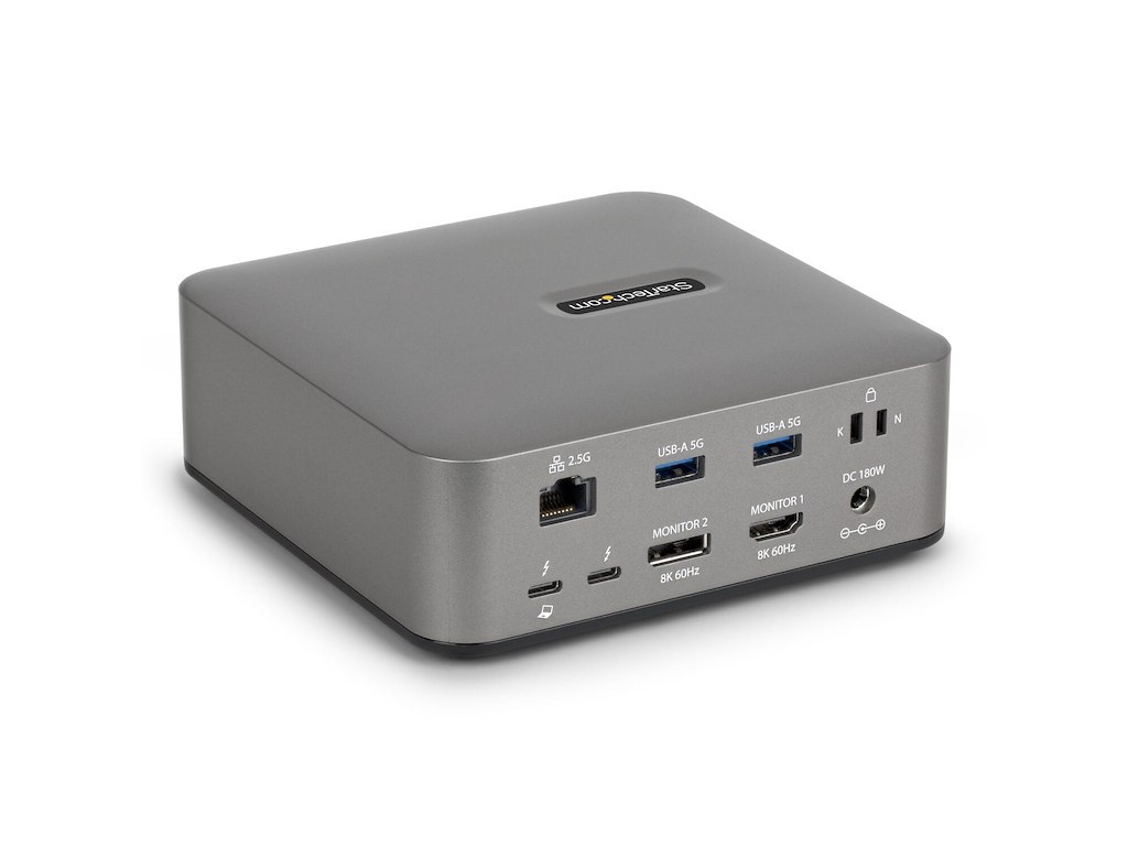 StarTech.com 215UE-TB5USB4DOCK dockingstation Ledningsført Thunderbolt 5 Grå