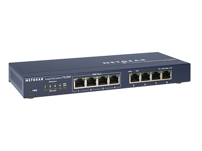 NETGEAR FS108P Ikke administreret Fast Ethernet (10/100) Strøm over Ethernet (PoE)