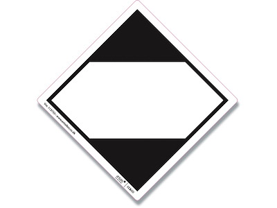 Etiketter, 100x100 mm, Hvid og sort, 250 etiketter i alt, LQ Vej/Sø