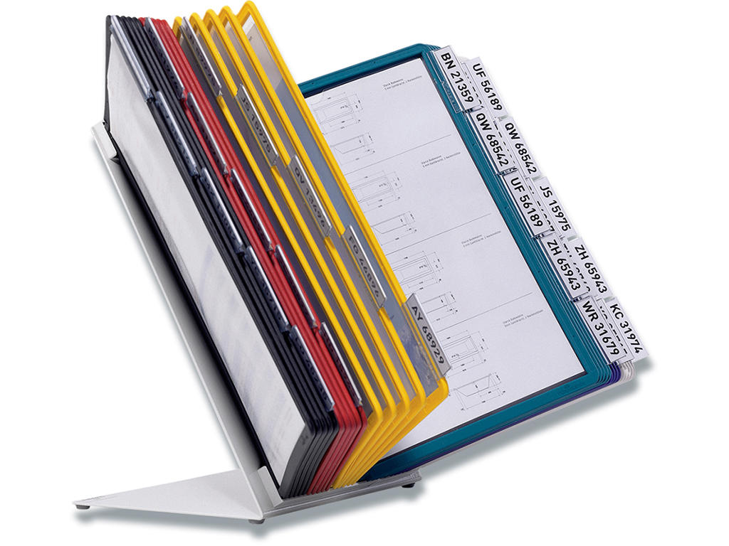 Registersystem, Bordmodel, Til 30 lommer (incl.), A4, Durable VARIO TABLE 30