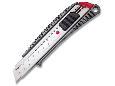 Hobbykniv, Klinge bredde: 18 mm, Aluminium, Med Grip og Auto-Lock, NT Cutter L-500GRP