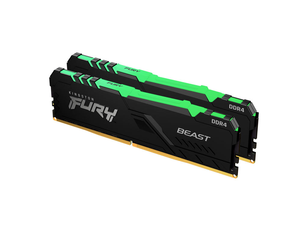 Kingston Technology FURY Beast RGB hukommelsesmodul 64 GB 2 x 32 GB DDR4 2666 MT/s