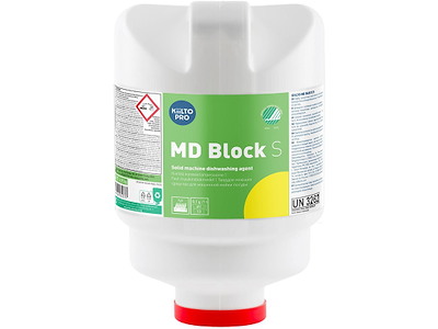 Maskinopvask, Til automatisk doseringsanlæg, Uden klor, 4.95 kg,Kiilto Pro MD Block S