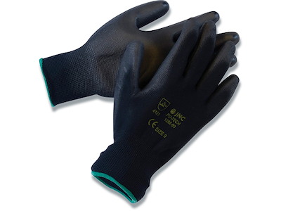 Arbejdshandsker, Nylon-PU, Str. 8, Halvdyppet, ICM-ArSiMa 