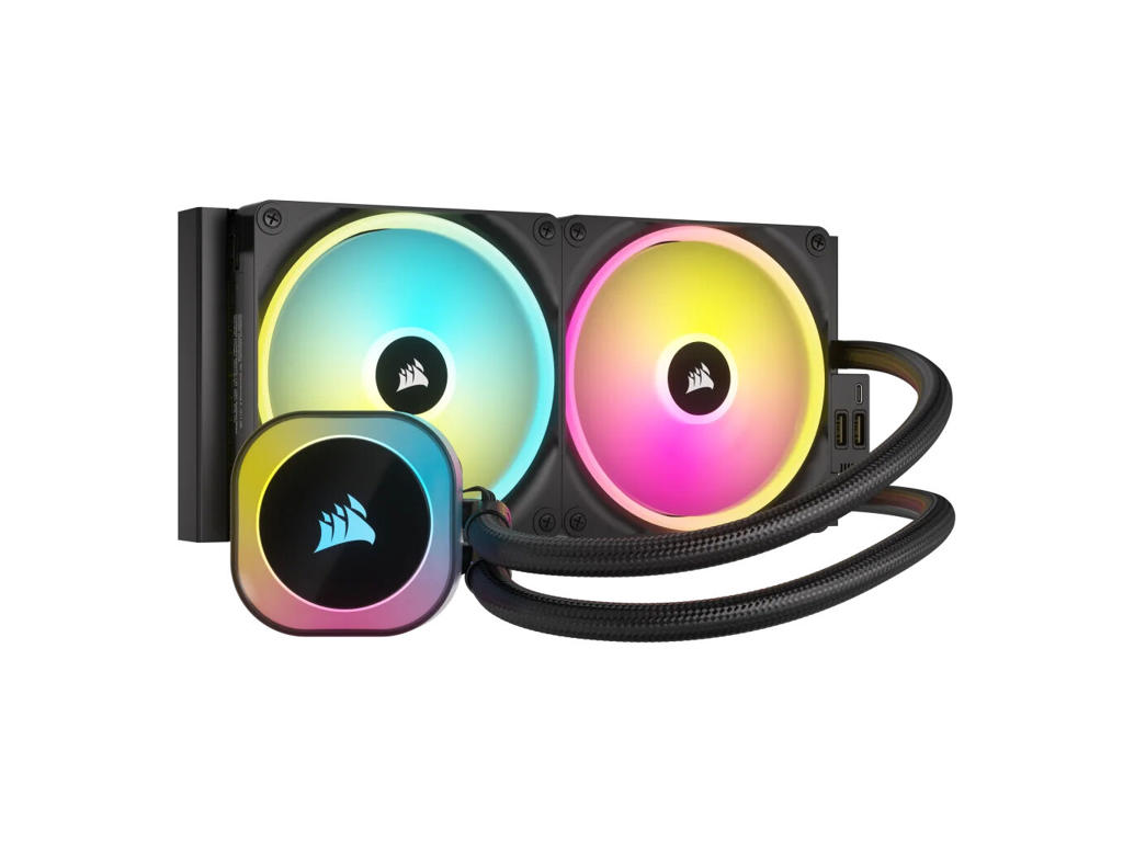 Corsair H115I Processor Væskekølingssæt 14 cm Sort