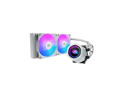 Cooler Master MasterLiquid Core Nex Processor Væskekølingssæt 12 cm Hvid 1 stk