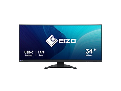 EIZO FlexScan EV3451X-BK computerskærm 86,6 cm (34.1") 3440 x 1440 pixel UltraWide Quad HD LCD Sort