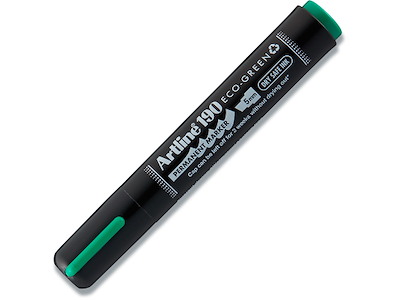 Marker, Skrå spids,  2-5 mm, Grøn, Artline ECO-GREEN 190