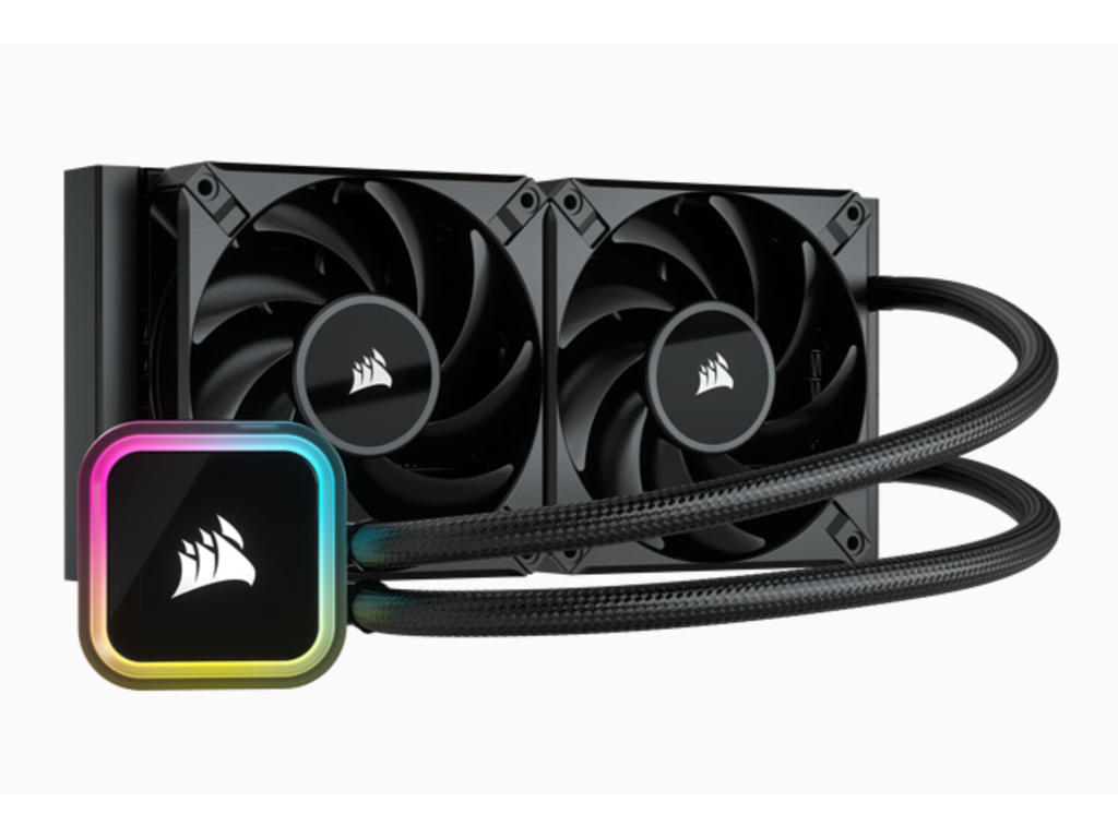 Corsair H100i Processor Alt-i-en væskekøler 12 cm Sort 1 stk