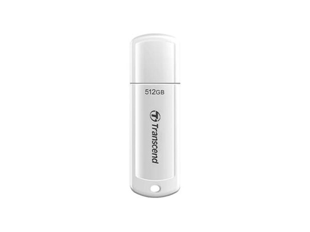 Transcend JetFlash 700/730 USB-nøgle 512 GB USB Type-A 3.2 Gen 1 (3.1 Gen 1) Sort, Hvid