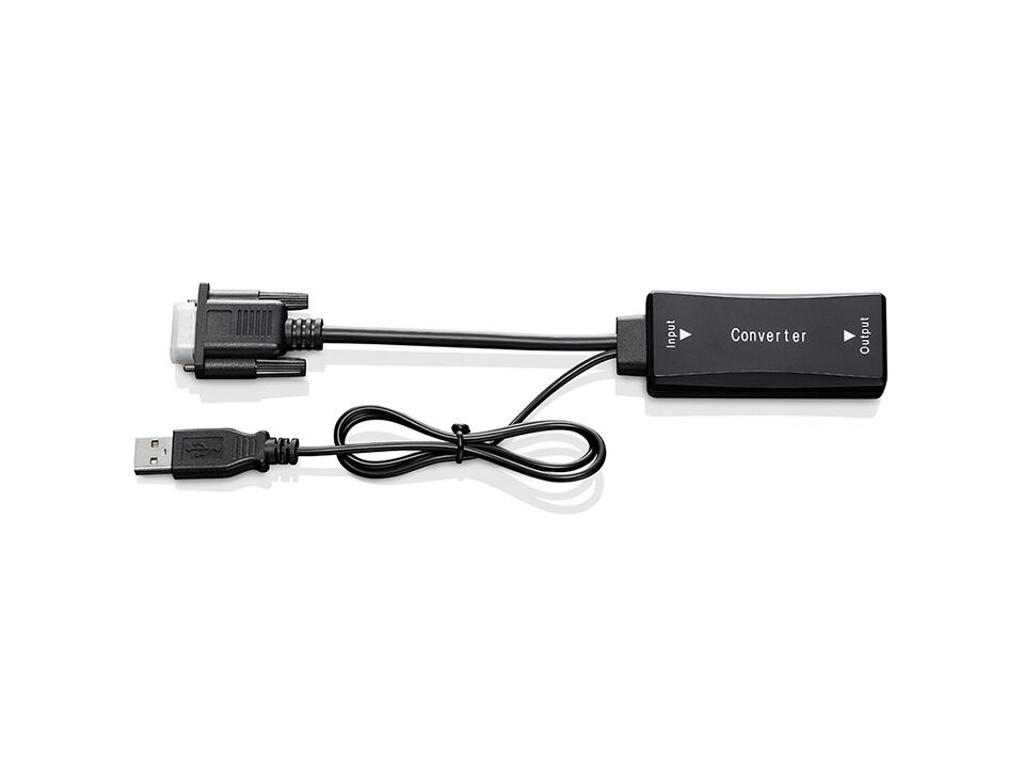 Wacom VGA to HDMI adapter DTK1651 HDMI Type A (Standard) VGA (D-Sub) Sort