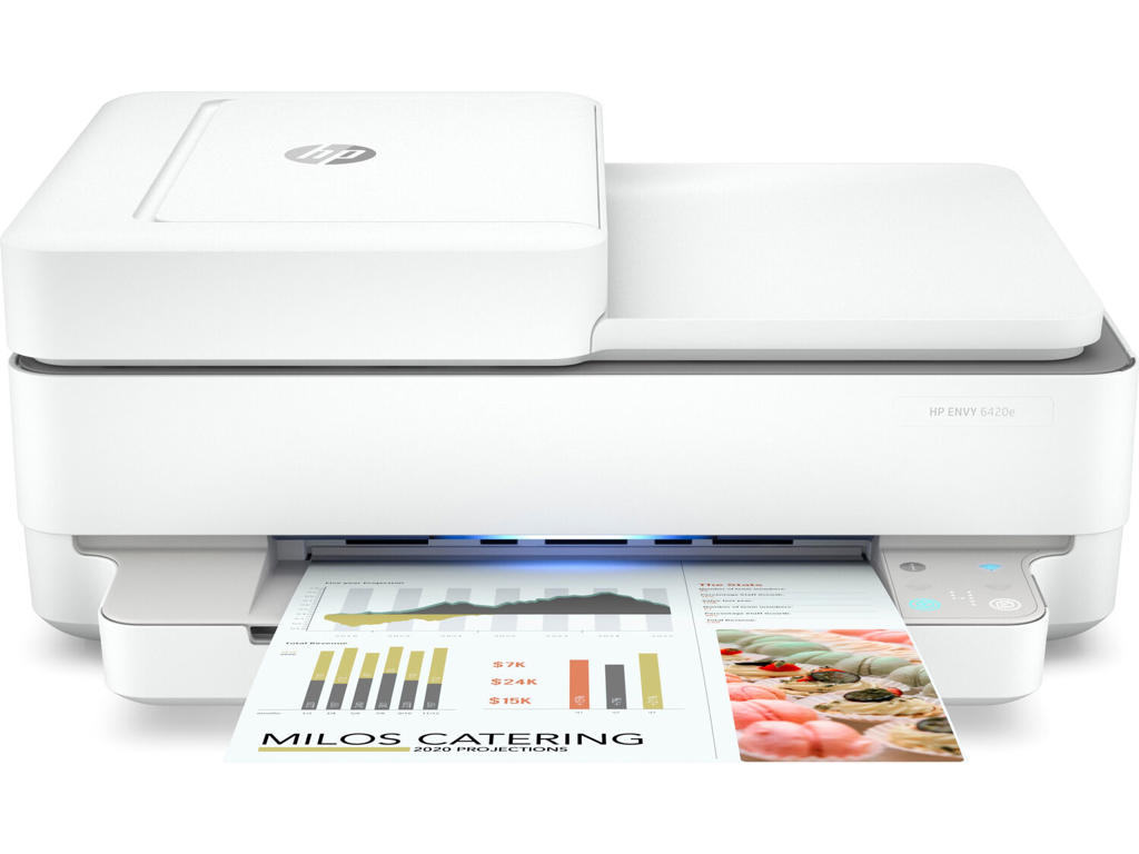 HP ENVY 6420e Trådløst All-in-One Farve Printer, Instant Ink; Kopimaskine, scanner