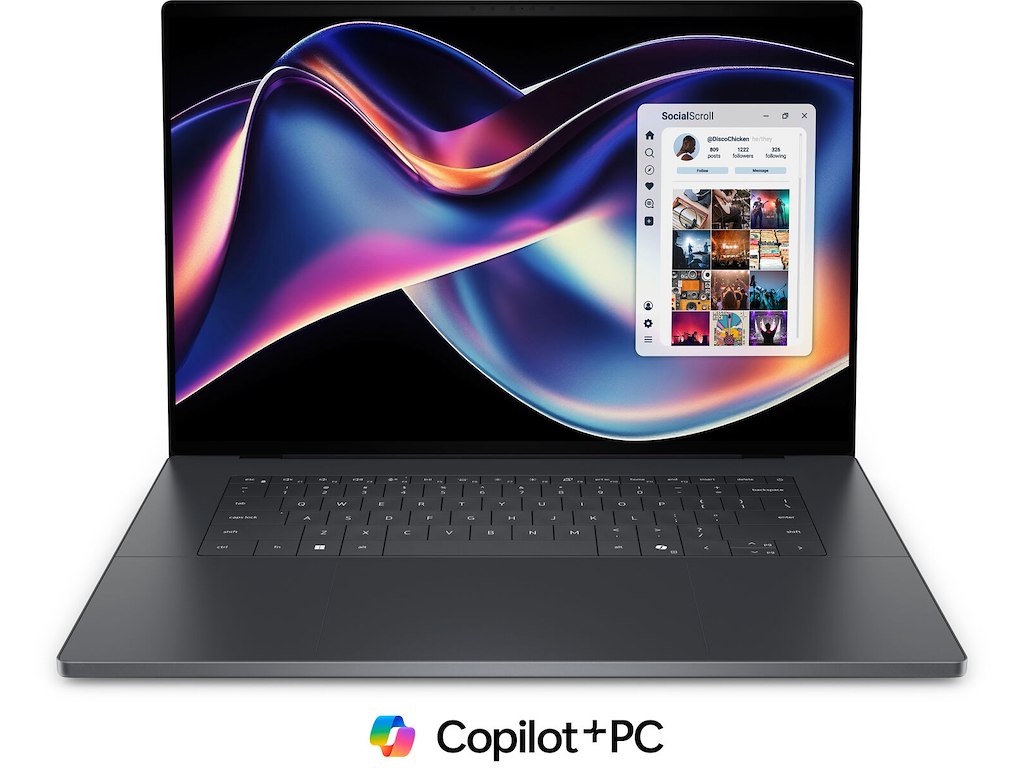 DELL XPS DA16260 Copilot+ PC Intel Core Ultra X7 358H Laptop 40,6 cm (16") Berøringsskærm 3.2K 32 GB LPDDR5x-SDRAM 1 TB SSD Wi-Fi 7 (802.11be) Windows 11 Pro Nordisk Grafit