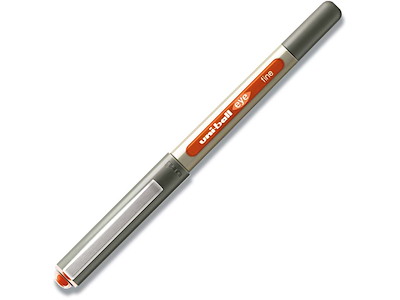 Rollerball pen, 0.7 mm, 0.3 mm, Orange, uni-ball Eye Fine UB-157E-54