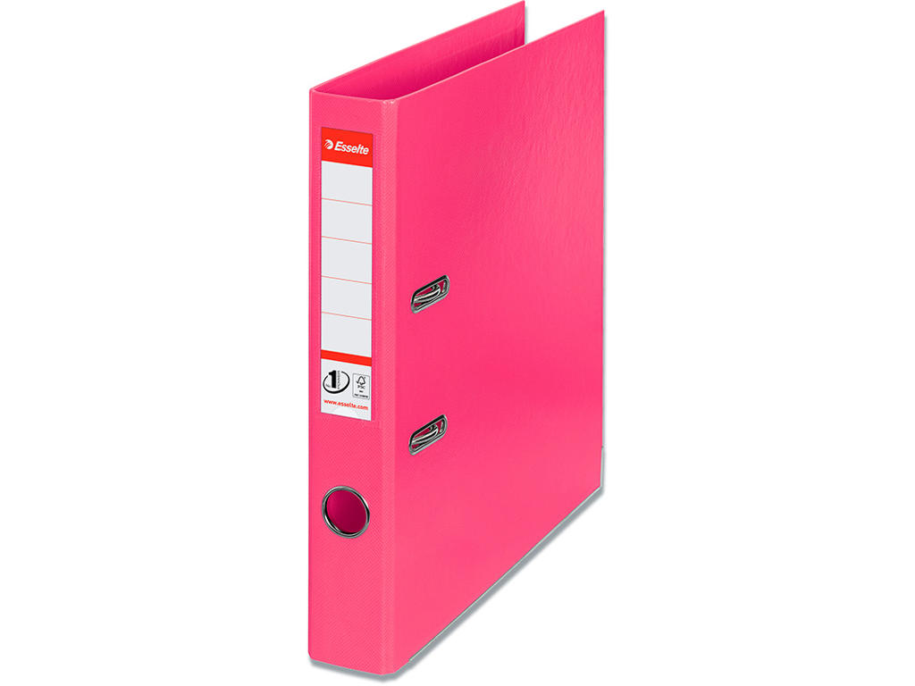 Brevordner, A4, 5 cm, Fuchsia, Esselte No.1 Smal