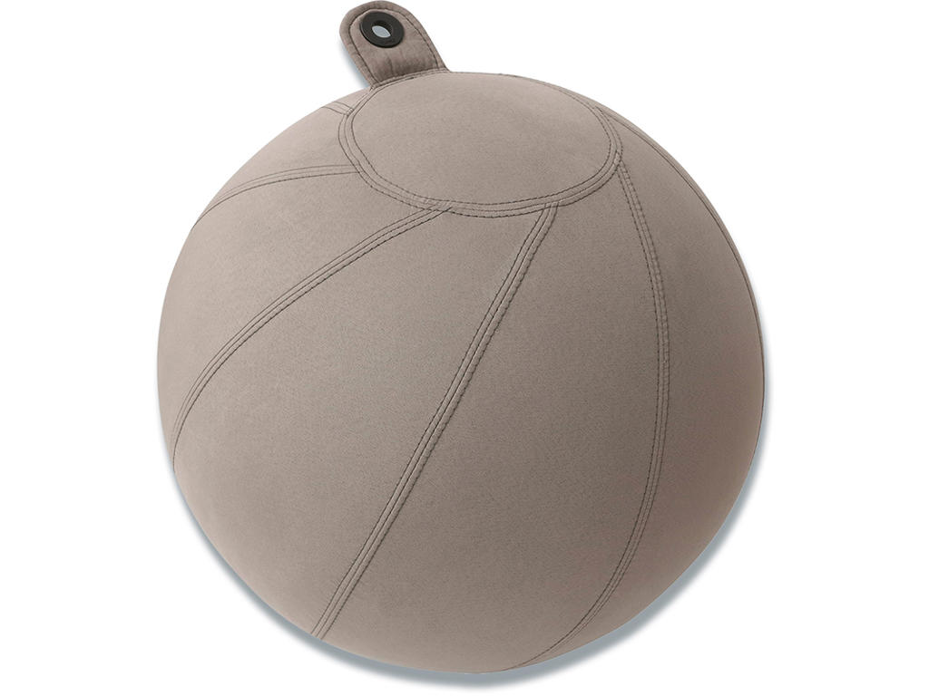 Balancebold, Grå, Ø75 cm, Med Stof, Matting StandUp Active