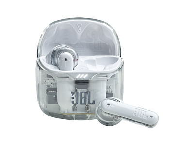 JBL Tune Flex Ghost Edition Headset True Wireless Stereo (TWS) I ørerne Opkald/musik Bluetooth Gennemsigtig, Hvid