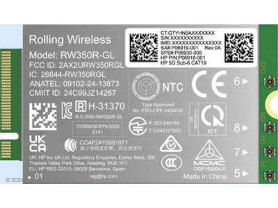 HP 5G Sub-6 WWAN Intern