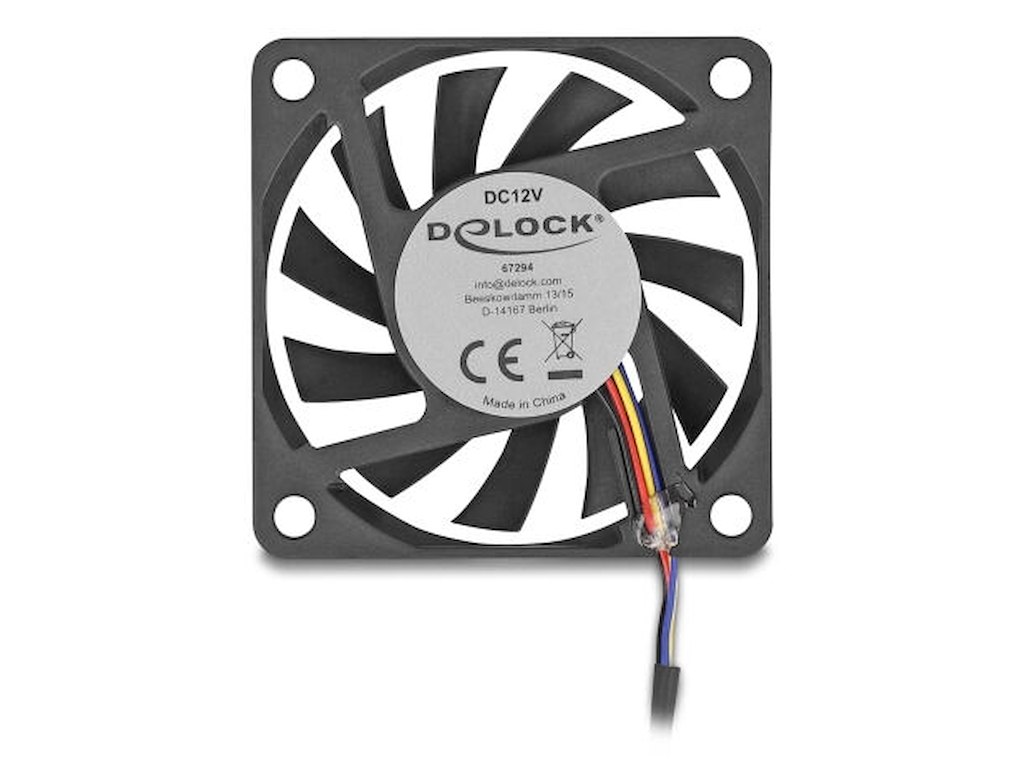 DeLOCK 67294 Computerkølesystem Computerkabinet Ventilator 6 cm Sort 1 stk