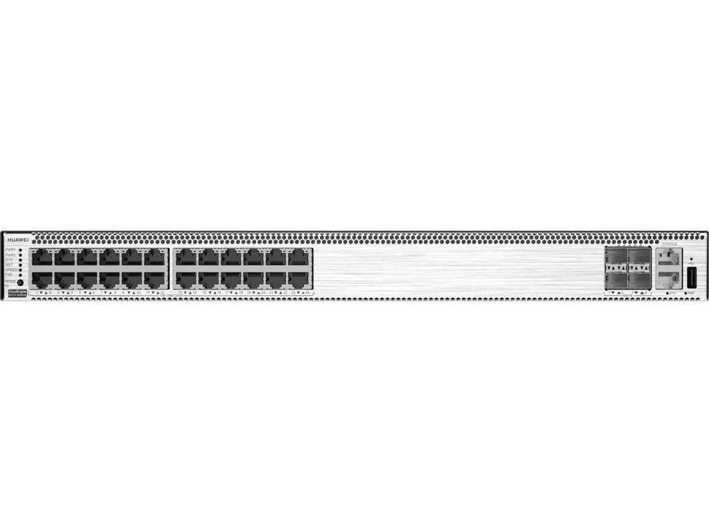 Huawei S5731-S24P4X Administreret L3 Gigabit Ethernet (10/100/1000) Strøm over Ethernet (PoE) 1U Sort, Sølv