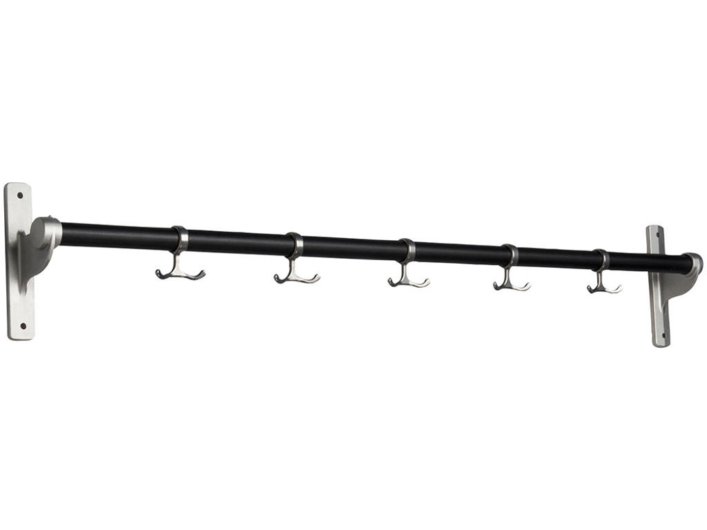 Knagerække tilpasset længde, Nostalgi, Sort/aluminium Essem Design DK