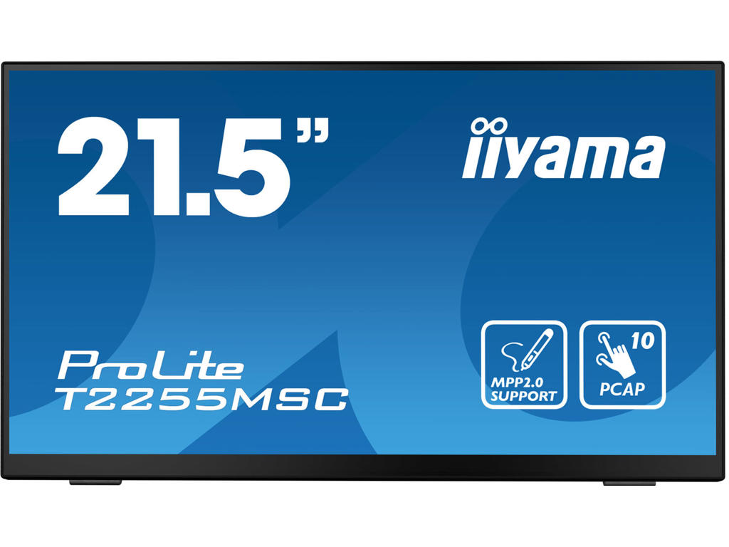 iiyama ProLite T2255MSC-B1 computerskærm 54,6 cm (21.5") 1920 x 1080 pixel Fuld HD LCD Berøringsskærm Sort