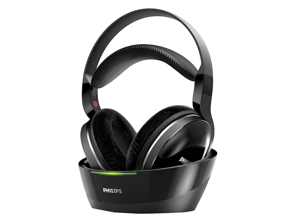 Philips SHD8850/79 hovedtelefoner/headset Kabel & trådløs Musik Opladningsstativ Sort
