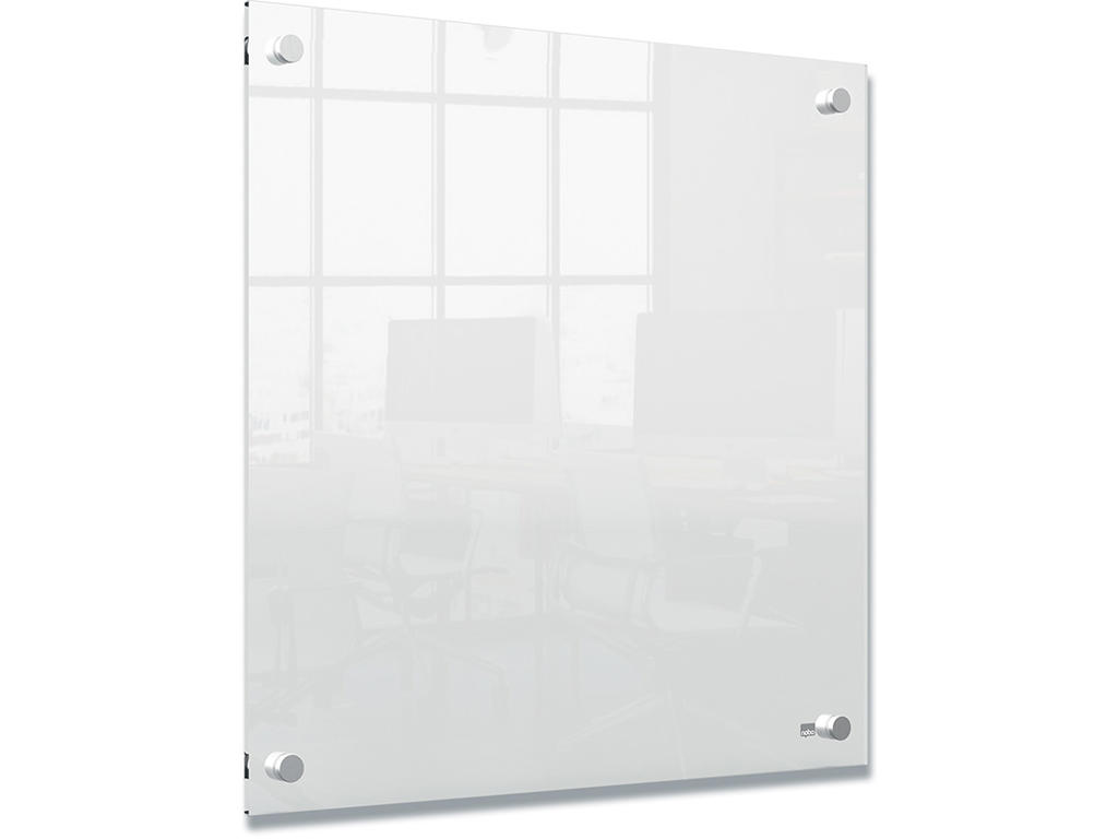 Whiteboard tavle, Vægmonteret, 450x450mm, Transparent, Akryl, Nobo Mini
