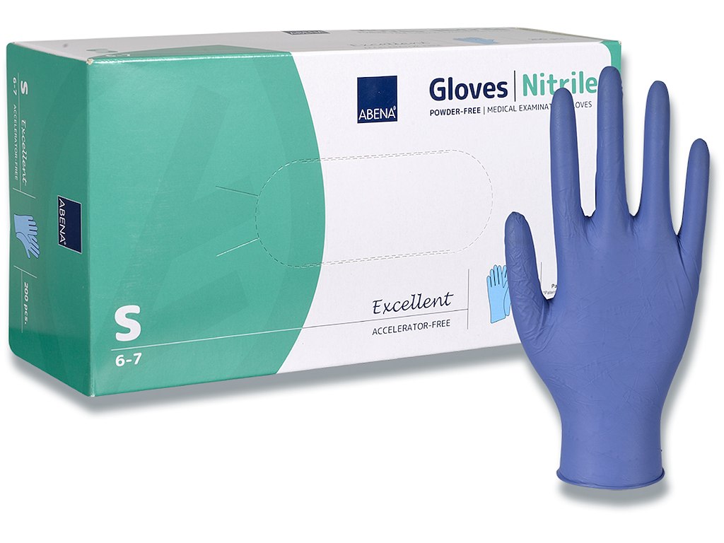 Engangshandsker, Nitril, Small, 200 handsker, Abena, Excellent