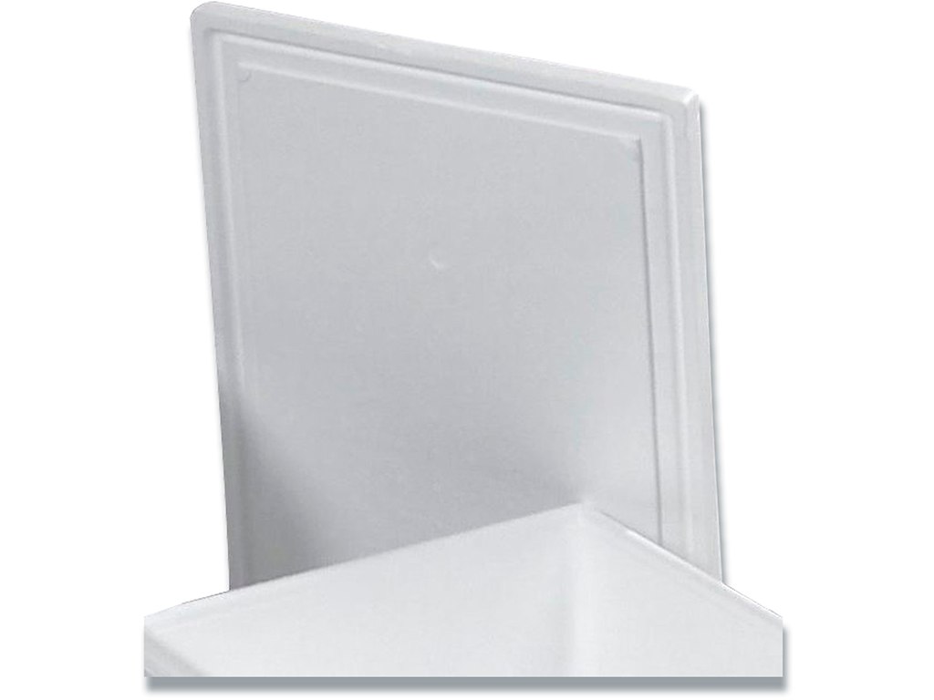 Termokasselåg, 60x40x3 cm, Hvid, 1 stk, 