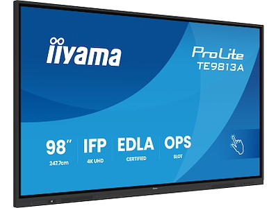 iiyama TE9813A-B2AG skilte display Kiosk design 2,48 m (97.5") 500 cd/m² 4K Ultra HD Berøringsskærm Indbygget processer Android
