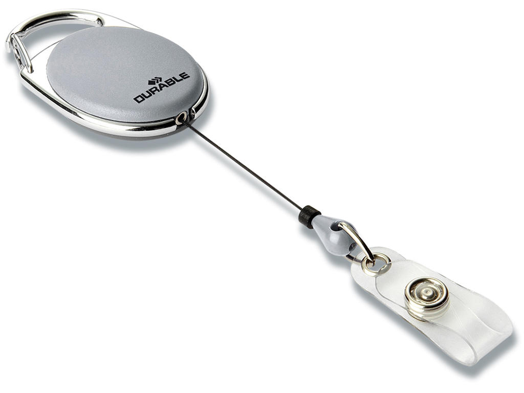 Yoyosnor, Til kort: Stropklemme, Til bærer: Karabinhage, 10 stk, Durable STYLE 