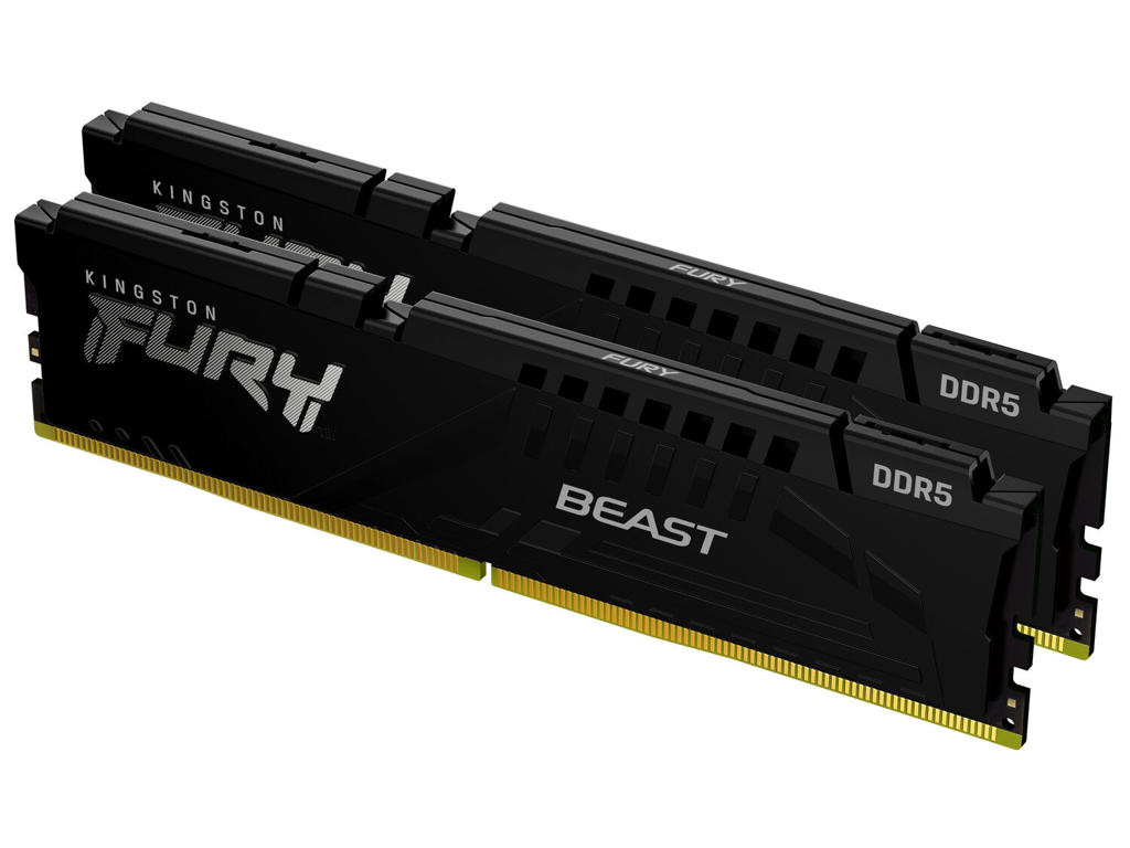 Kingston Technology FURY Beast 64 GB 5600 MT/s DDR5 CL36 DIMM (sæt med 2) Sort