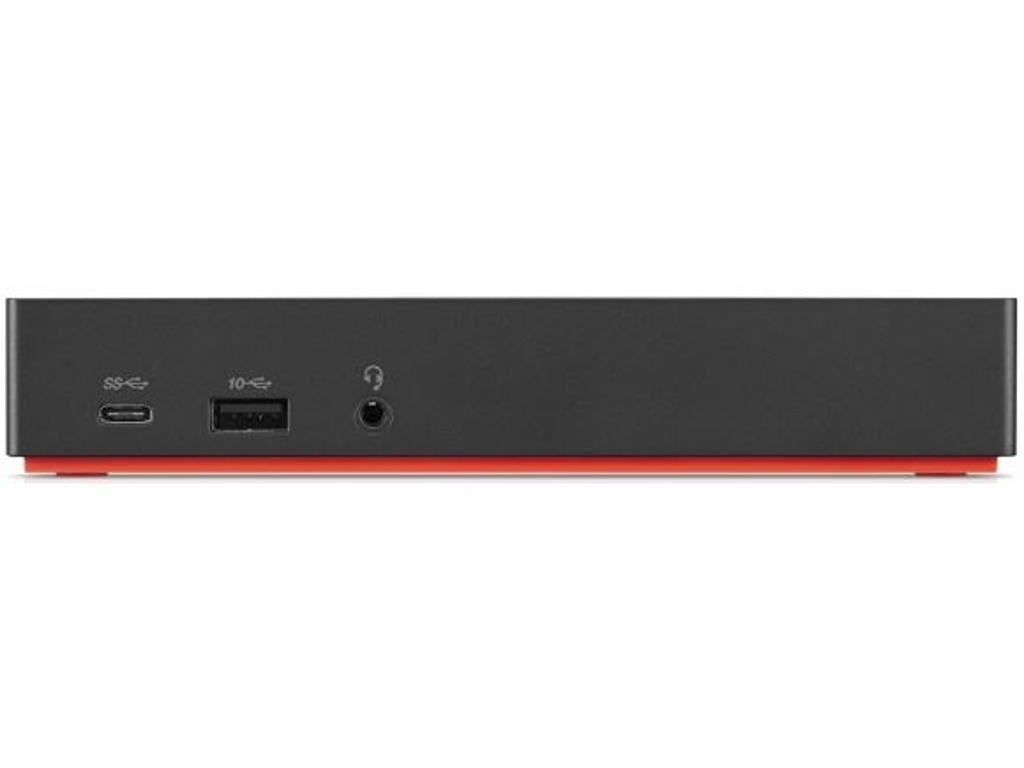 Lenovo 40AS0090EU dockingstation Ledningsført USB 3.2 Gen 1 (3.1 Gen 1) Type-C Sort