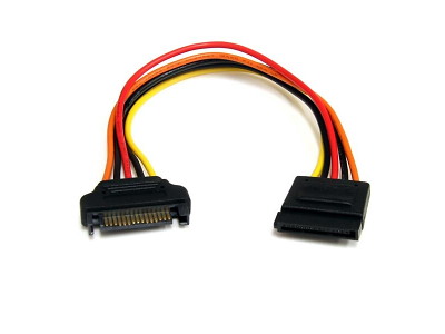 StarTech.com 15 pin SATA Power Extension Cable 0,2032 m