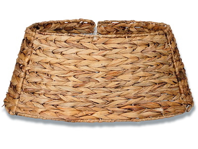 Kurv til juletræsfod, 26 cm, Ø58 cm, Natur, I flet