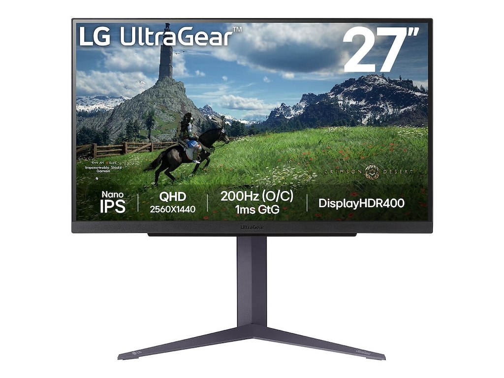 LG 27GS85QX-B computerskærm 68,6 cm (27") 2560 x 1440 pixel Quad HD LCD Sort